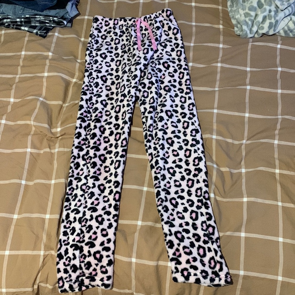 Pink Cheetah Pajama Pants